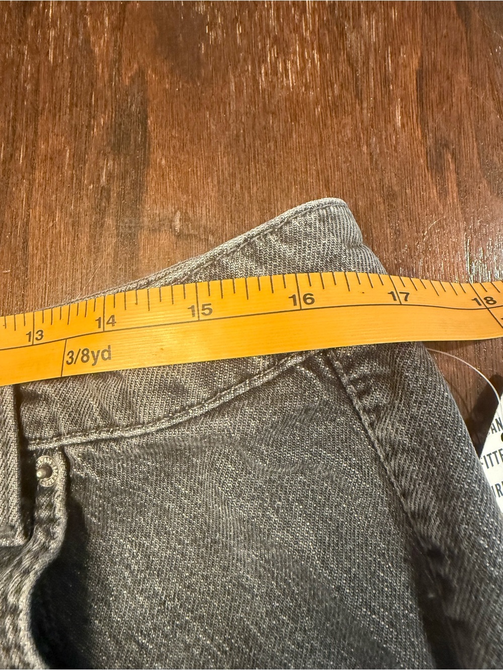 NWT BDG - Urban Outfitters High Rise Stretch Roll Hem Denim Short Grey Wash Sz32 - Picture 12 of 14